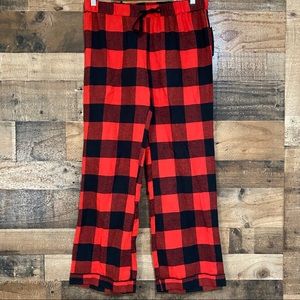 Free Press Red Black Plaid Pajama Pants